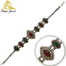 Gümüş Otantik Taşlı Biezik /Bileklik